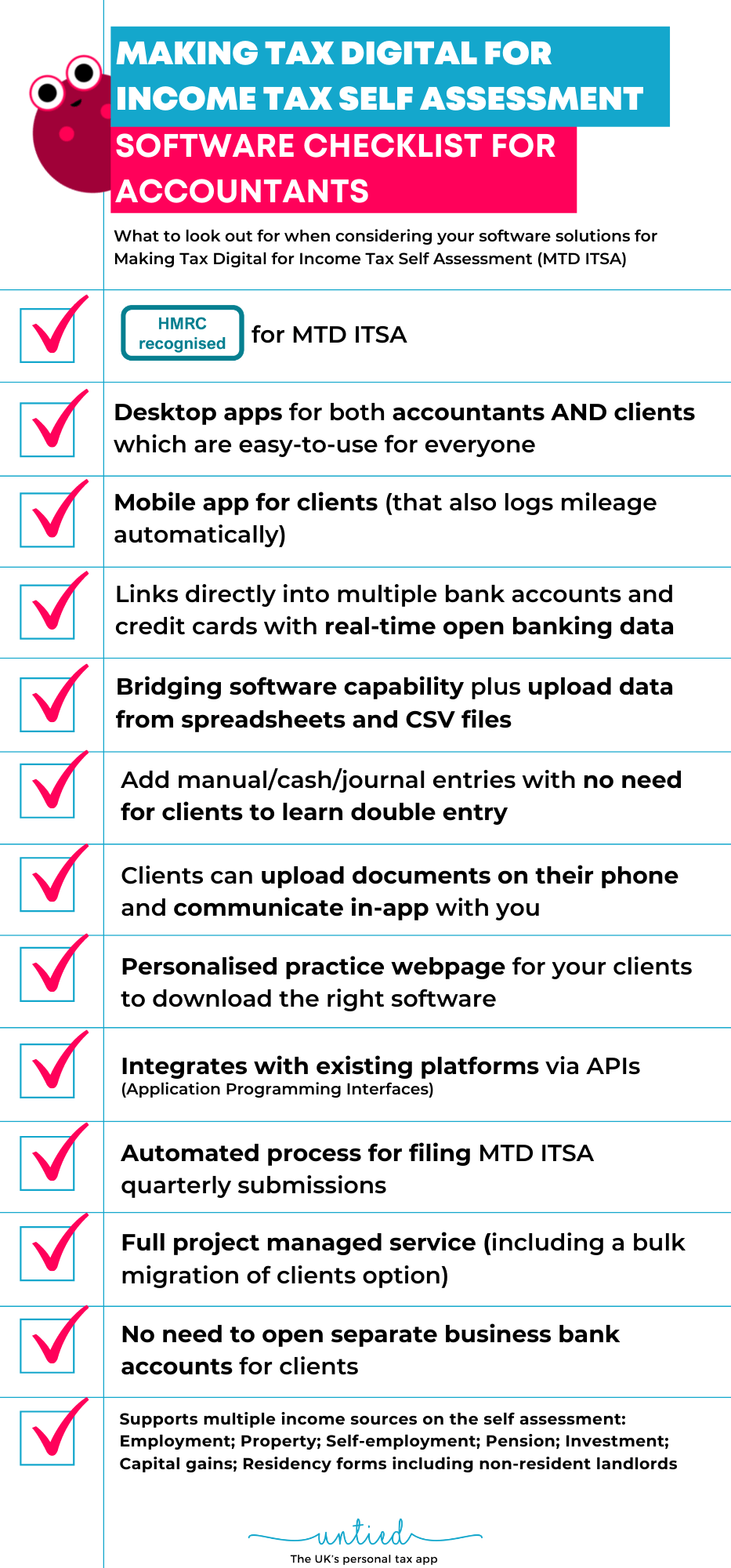 MTD accountant software checklist