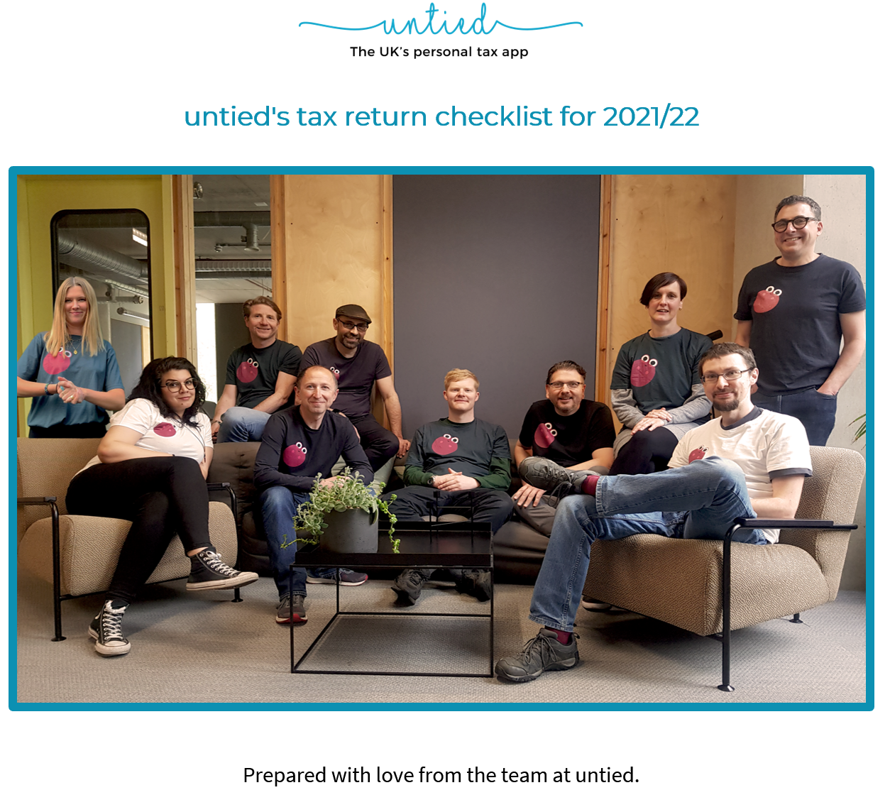 Tax checklist team photo 2021-22